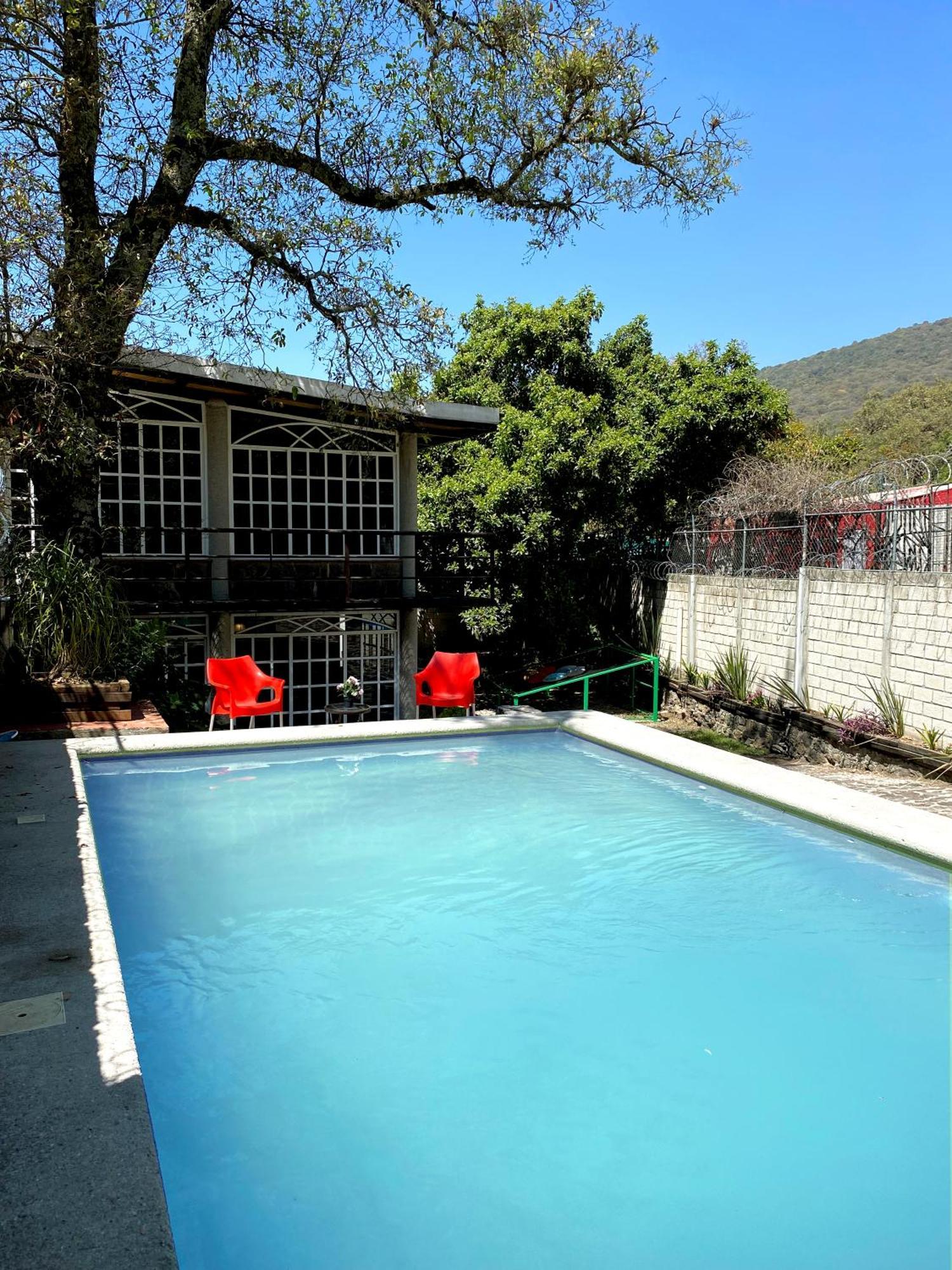 Villa Casa Encino Con Alberca Climatizada En Tepoztlán Exterior foto